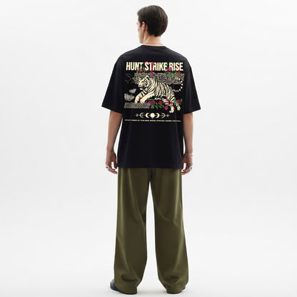 TIGER BLACK OVERSIZED T-SHIRT
