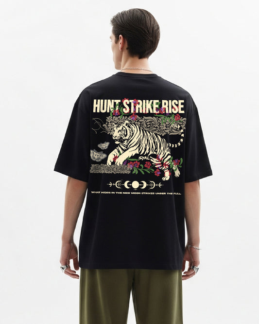 TIGER BLACK OVERSIZED T-SHIRT