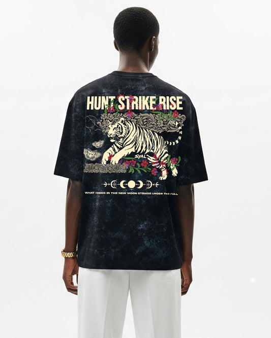 TIGER ACID WASH OVERSIZED T-SHIRT