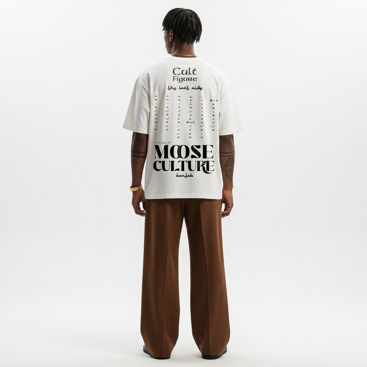 MOOSE CULTURE WHITE OVERSIZED T-SHIRT