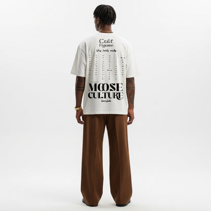 MOOSE CULTURE WHITE OVERSIZED T-SHIRT