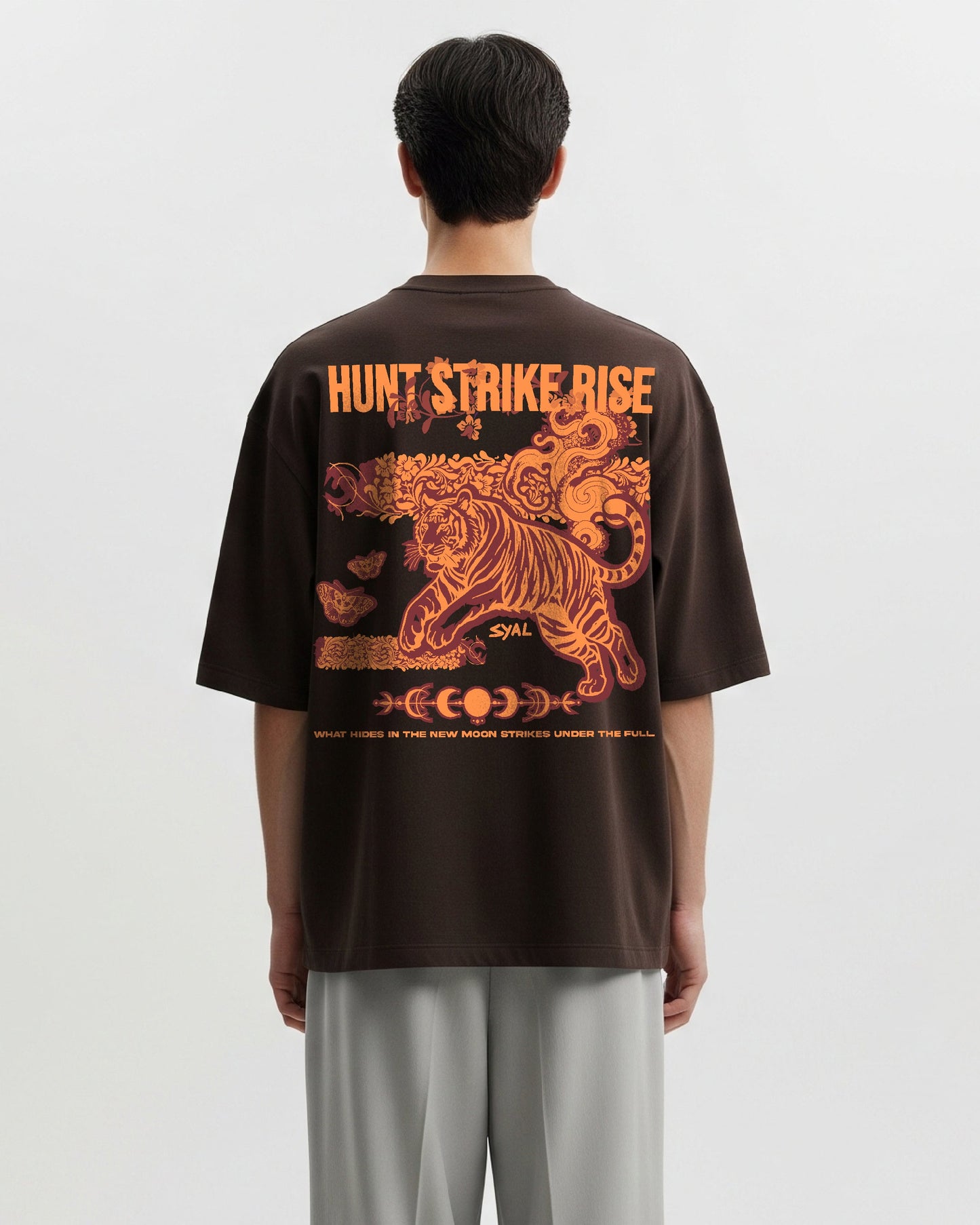 TIGER BROWN OVERSIZED T-SHIRT