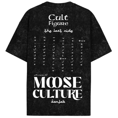 MOOSE CULTURE ACID WASH OVERSIZED T-SHIRT