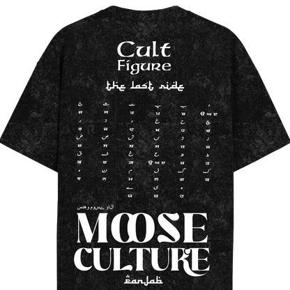 MOOSE CULTURE ACID WASH OVERSIZED T-SHIRT