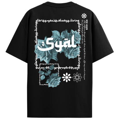 ROOTS BLACK OVERSIZED T-SHIRT