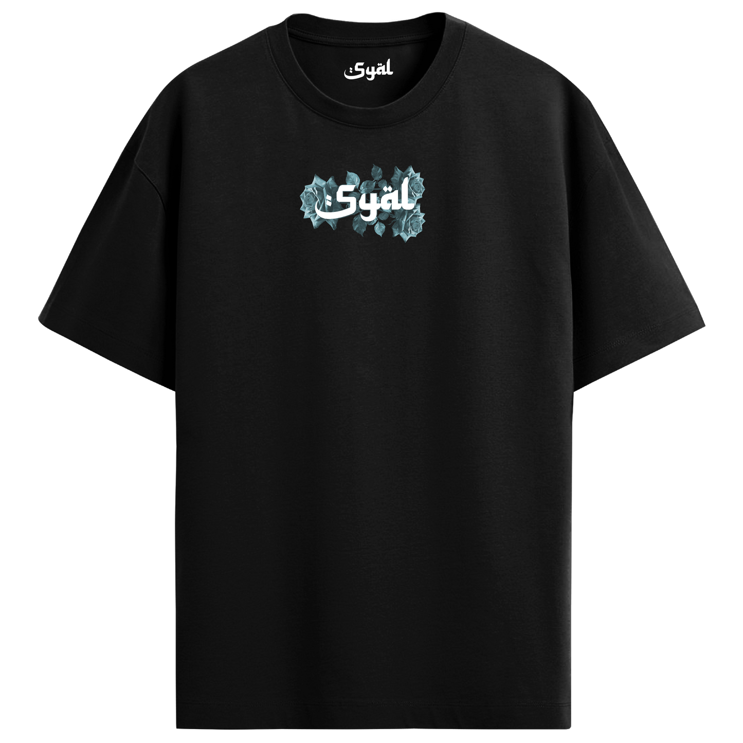 ROOTS BLACK OVERSIZED T-SHIRT