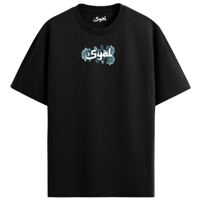 ROOTS BLACK OVERSIZED T-SHIRT