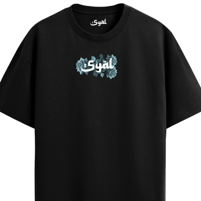 ROOTS BLACK OVERSIZED T-SHIRT