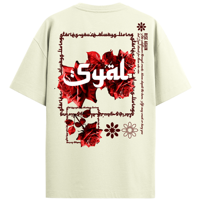 ROOTS OFF WHITE OVERSIZED T-SHIRT