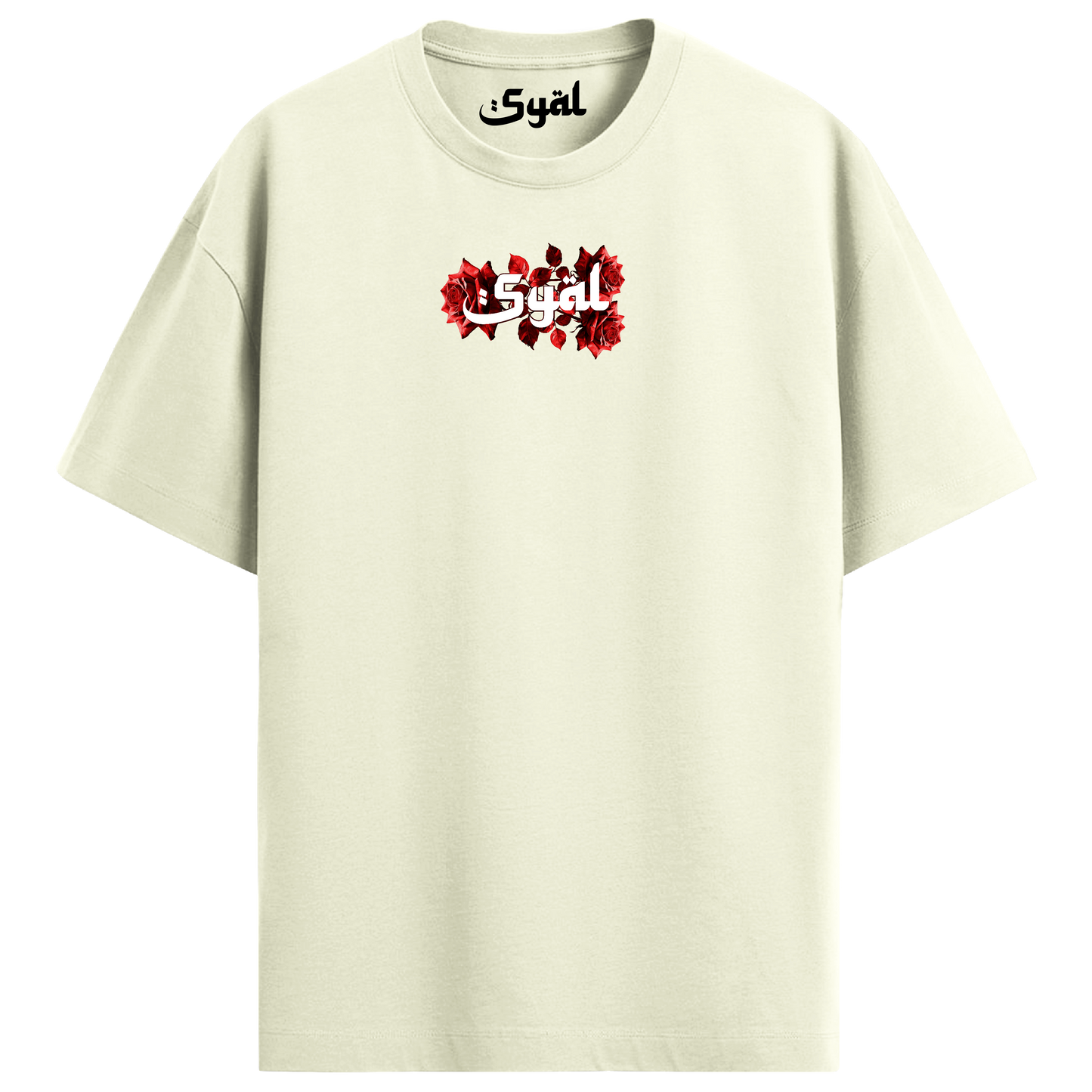 ROOTS OFF WHITE OVERSIZED T-SHIRT