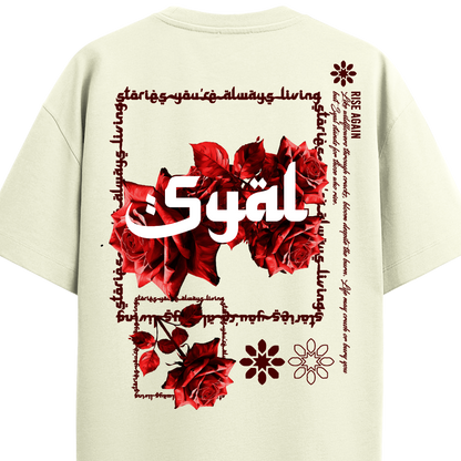 ROOTS OFF WHITE OVERSIZED T-SHIRT