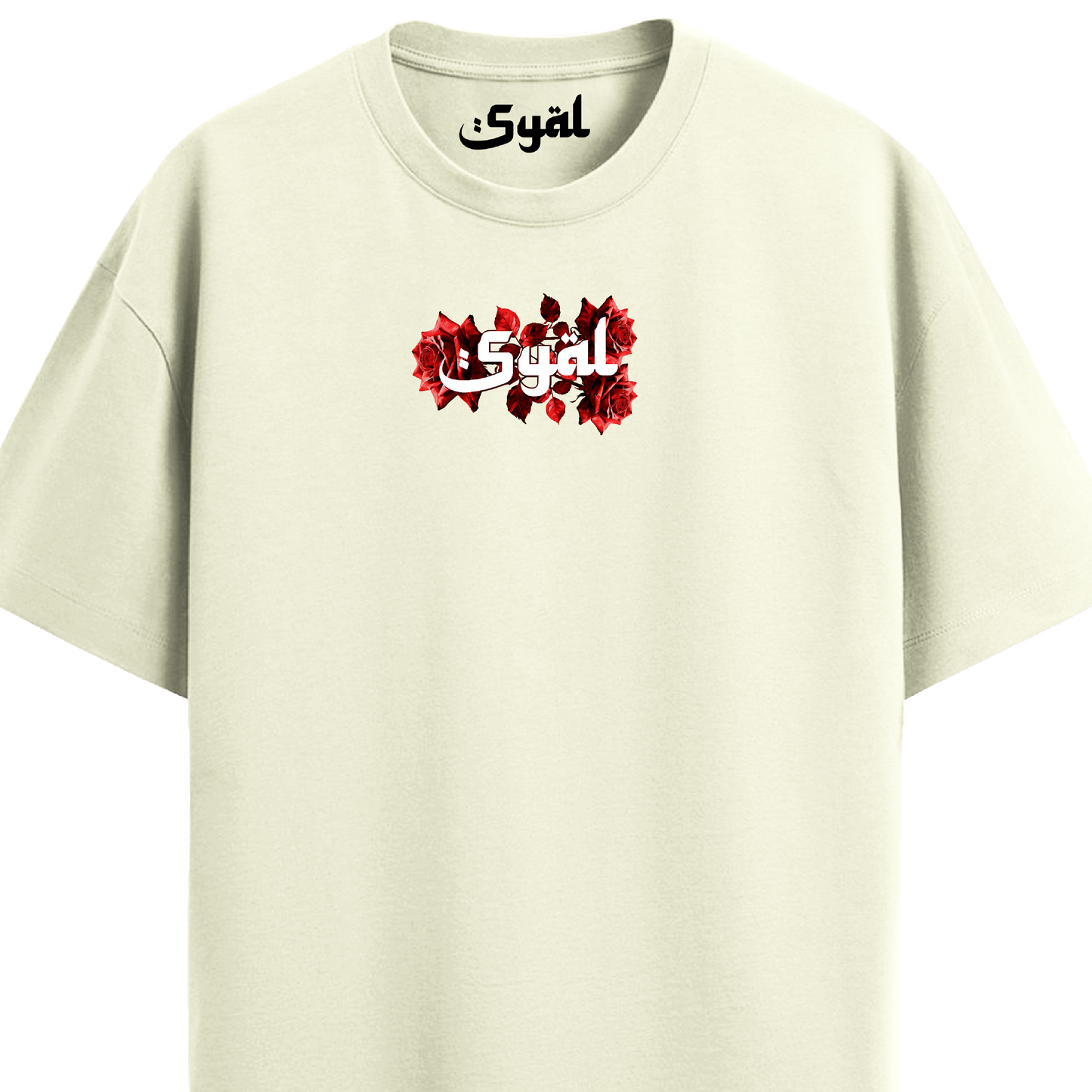 ROOTS OFF WHITE OVERSIZED T-SHIRT