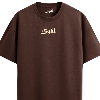 SACRED SOCIETY BROWN OVERSIZED T-SHIRT