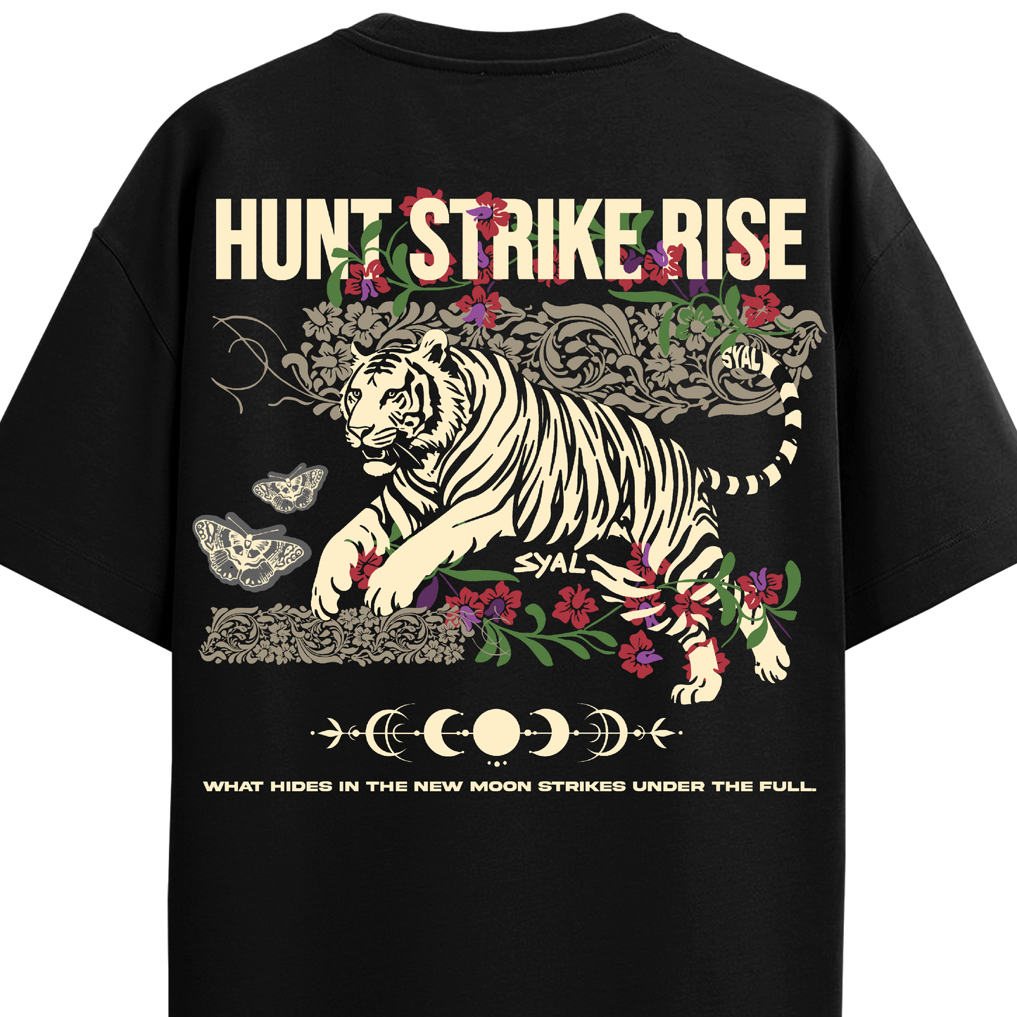 TIGER BLACK OVERSIZED T-SHIRT