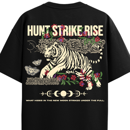 TIGER BLACK OVERSIZED T-SHIRT