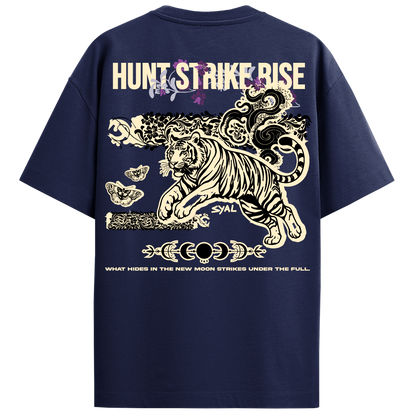 TIGER NAVY BLUE OVERSIZED T-SHIRT