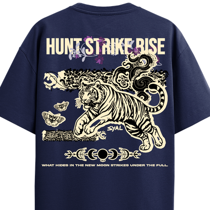 TIGER NAVY BLUE OVERSIZED T-SHIRT