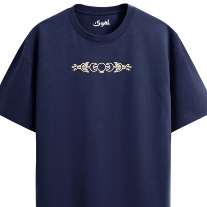 TIGER NAVY BLUE OVERSIZED T-SHIRT