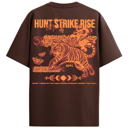 TIGER BROWN OVERSIZED T-SHIRT