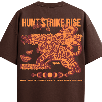 TIGER BROWN OVERSIZED T-SHIRT